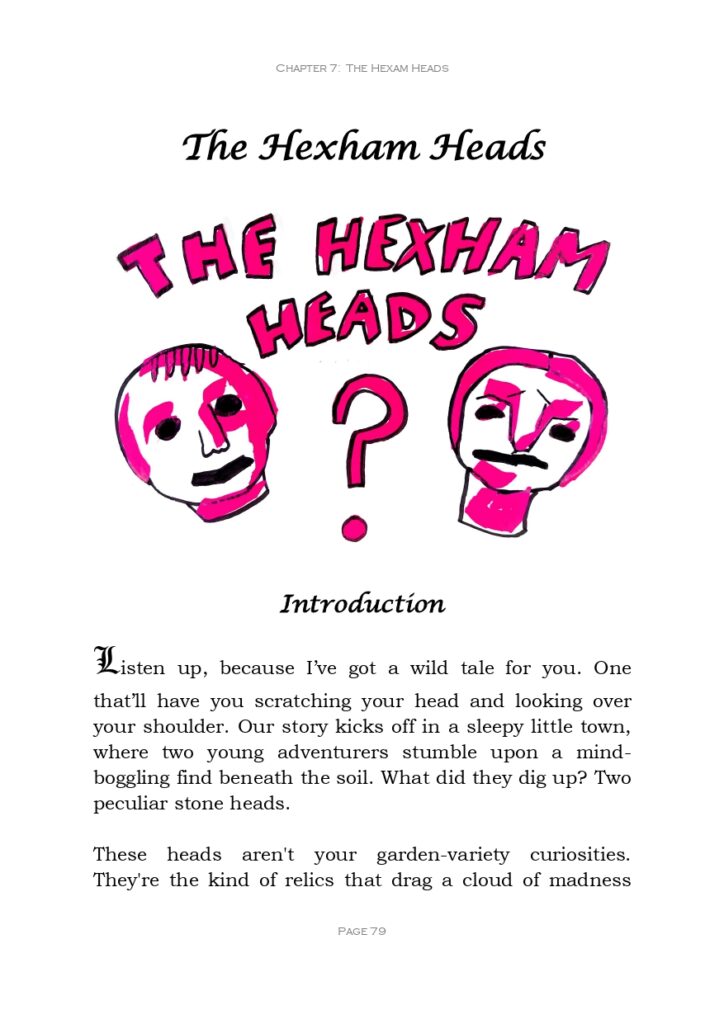 Sample Chapter The Hexham Heads page 0001 | Wonder Wheel Studio & Gallery