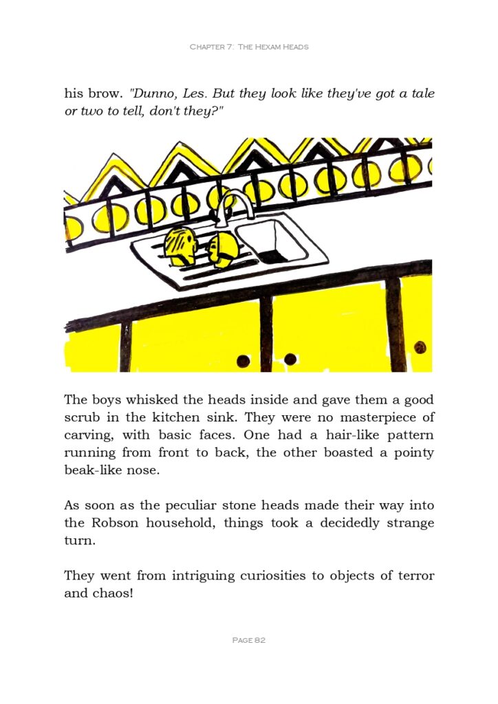 Sample Chapter The Hexham Heads page 0004 | Wonder Wheel Studio & Gallery