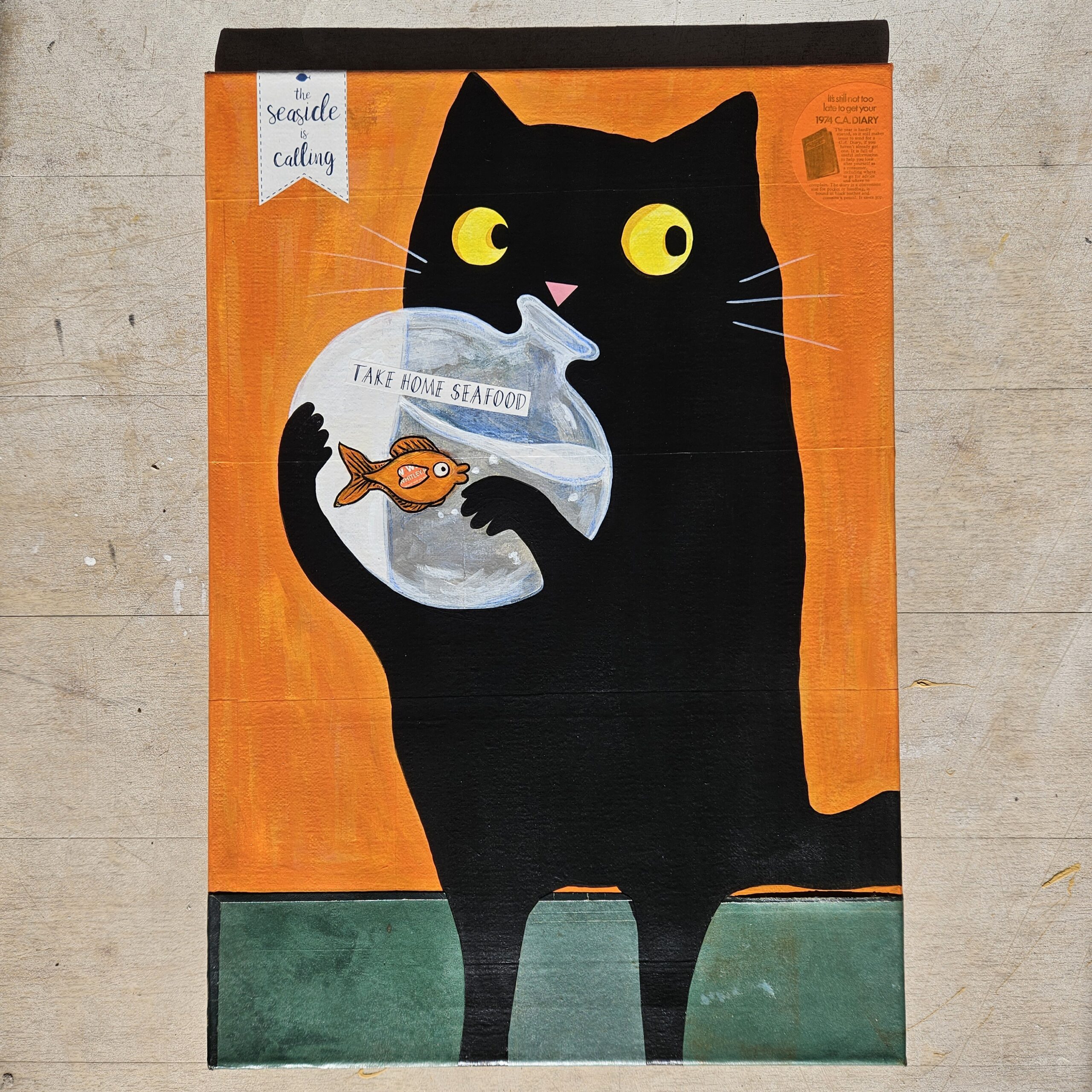 Thumbnail The Cat and the Goldfish scaled | Wonder Wheel Studio & Gallery